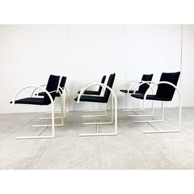 Black Postmodern Cirkel Dining Chairs from Metaform, 1980s, Set of 6 For Sale - Image 8 of 16