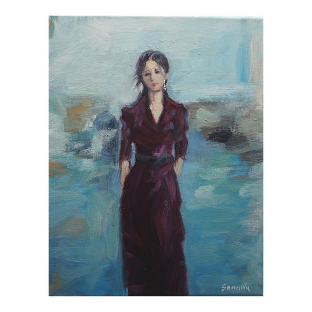 Original Oil Painting, Girl Portrait For Sale