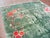 Art Deco 1920s Green Floral Hand Knotted Antique Chinese Art Deco Rug 7'9" X 9'6" Wool Carpet For Sale - Image 3 of 5