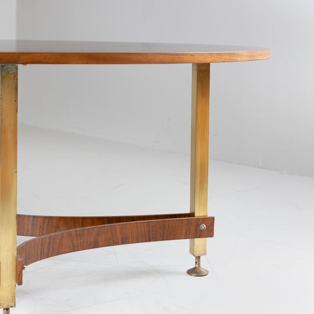 Vintage Oval Wooden Table, 1970 For Sale - Image 6 of 13
