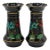 Antique Dutch Black Opaline Vases - a Pair For Sale