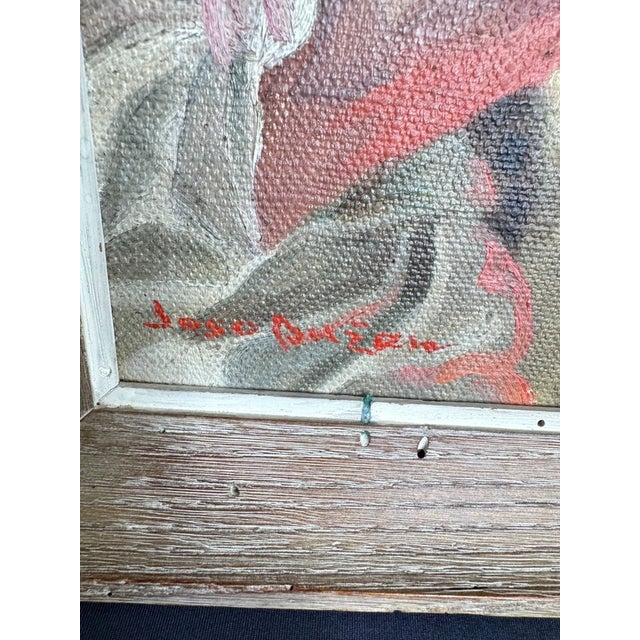 Portraiture 1900s Joso Buzan Girl Resting on Hand Portrait Oil Painting For Sale - Image 3 of 6