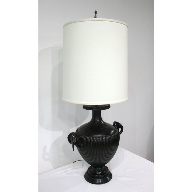 1930s Asian Bronze Meiji Period Styled Table Lamp For Sale - Image 10 of 12