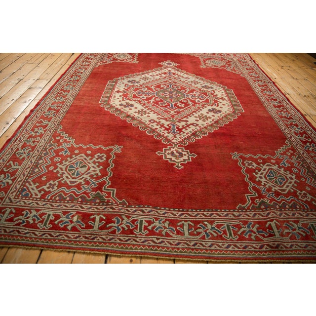 Textile Distressed Oushak Carpet - 7'5" X 9'8" For Sale - Image 7 of 8