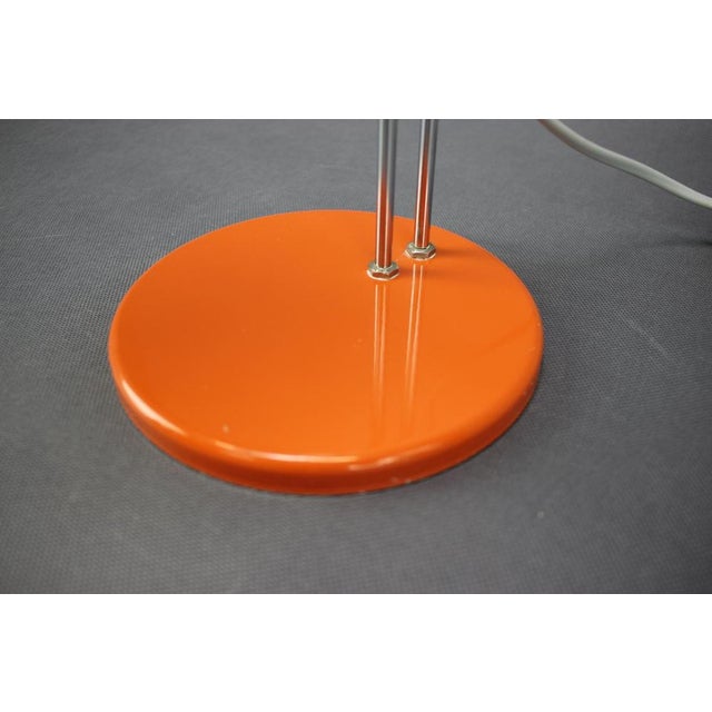 Orange Mid-Century Modern Table Lamp from Stanislav Indra, Czechoslovakia, 1970s For Sale - Image 8 of 12