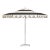Beach Club Classic 9' Patio Umbrella, Black and White For Sale - Image 4 of 5