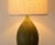 Mid-Century Green Abstract Pattern Molded Metal Table Lamp For Sale - Image 9 of 12