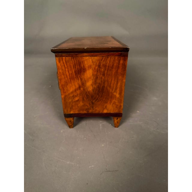 Burnt Umber Miniature Directoire Style Apprentice Chest of Drawers, Circa 1837 For Sale - Image 8 of 16