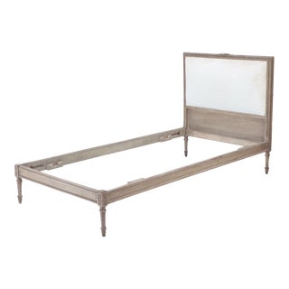 1940 French Louis XVI Style Painted Twin Size Bed For Sale