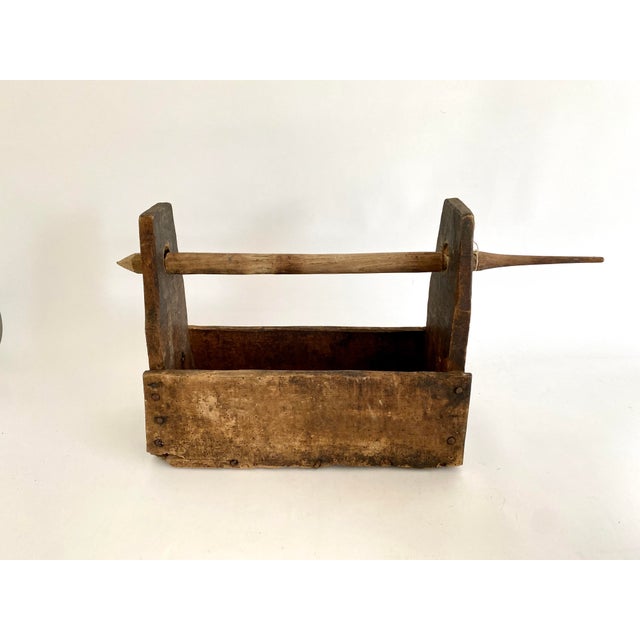 Rustic Turkish Wool Spinning Towel Holder For Sale In Los Angeles - Image 6 of 9
