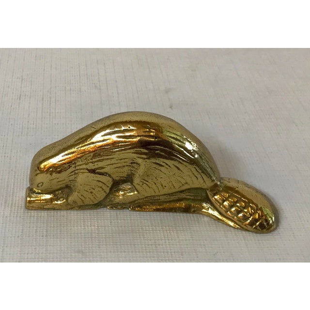 Vintage Brass Canadian Beaver Figurine Chairish