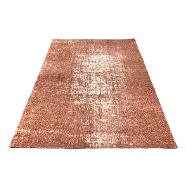 6ft × 8ft 11in West Elm Sonata Rug in Burnt Umber For Sale