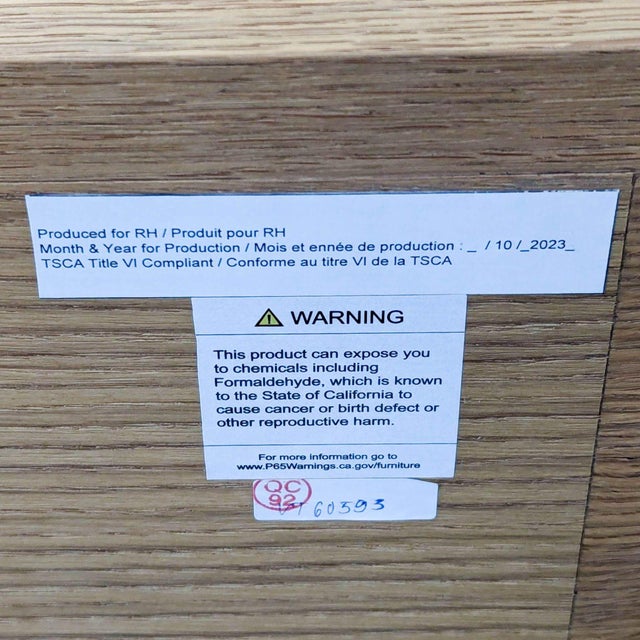 Restoration Hardware Ligné Modern 9-Drawer Dresser in Light Wood Finish For Sale - Image 9 of 10