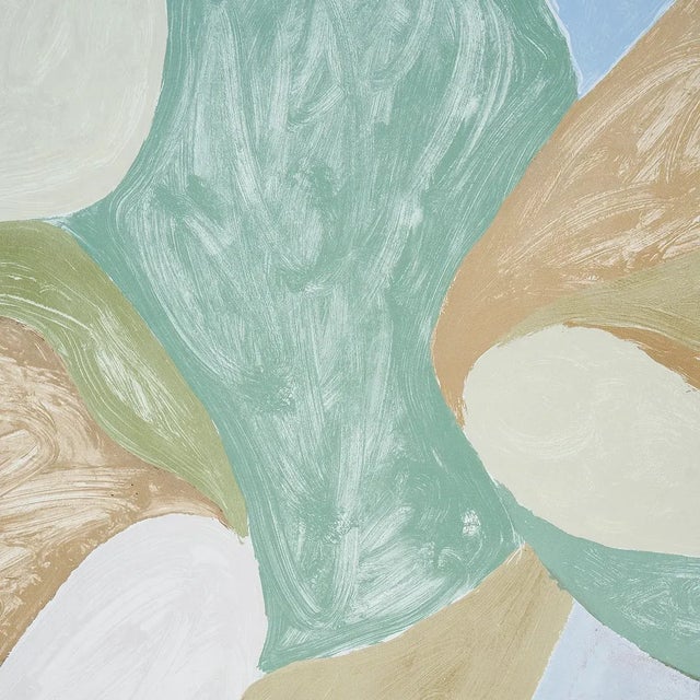 Traditional Schumacher Forest Hills Wallpaper Panel Set in Sky - 4 Panels For Sale - Image 3 of 5