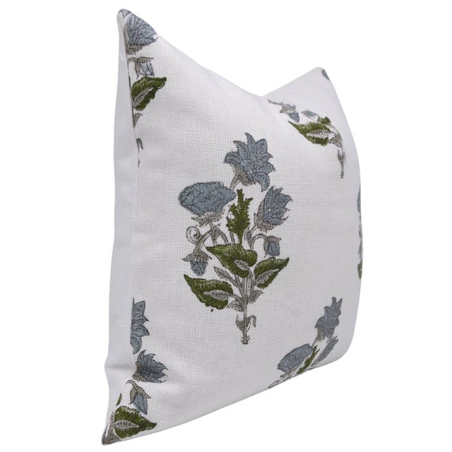 Elevate your home décor with the Fabdivine Abhishek Hand Block Print Pillow Cover, beautifully crafted from off-white...