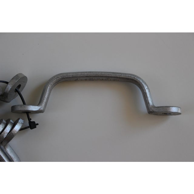 Set of 10, French Industrial Cast Aluminum Drawer Pulls For Sale - Image 4 of 8