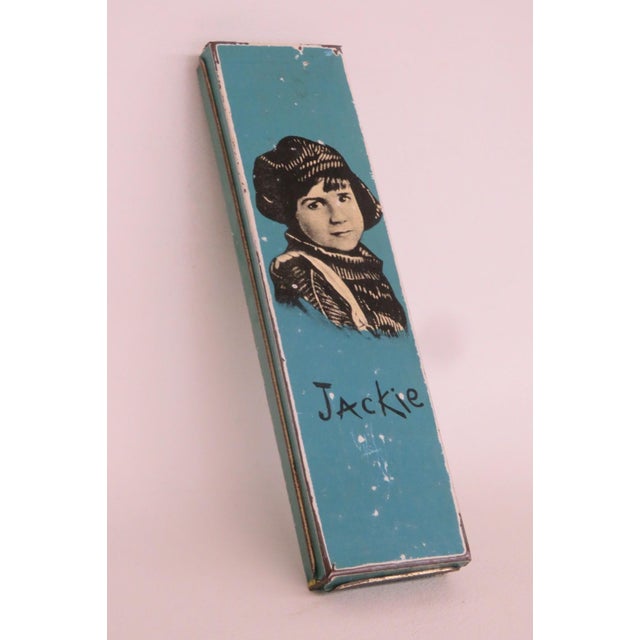 1920s Wallace Pencil Co 1920s Tin Metal Pencil Case Jackie Coogan Lithograph Box 4903b For Sale - Image 5 of 13