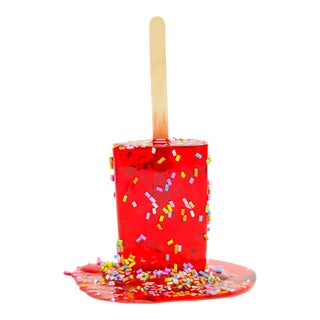"Ruby Sprinkle Pop 1" Pop Art Sculpture by Betsy Enzensberger For Sale