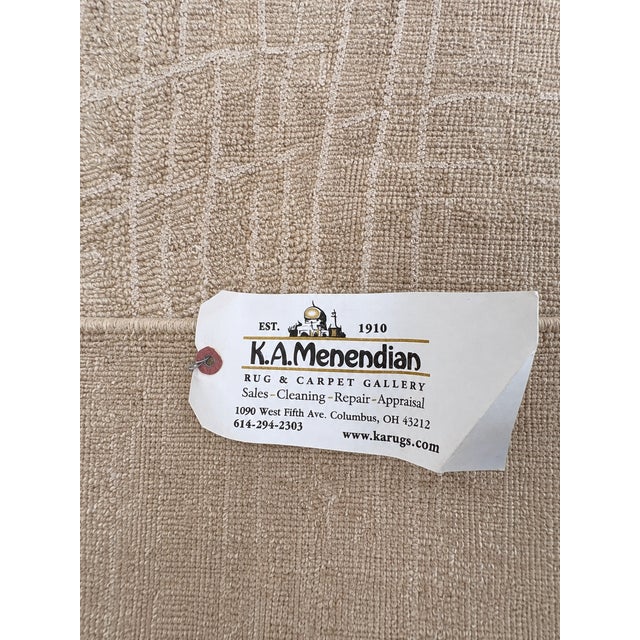 Rh Varusha Wool & Silk Rug – 12' × 15' Wheat | 100 Tibetan Knots Per Square Inch | Made in Nepal For Sale - Image 11 of 18