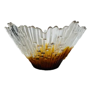 1960s Tauno Wirkkala for Humppila Lasi of Finland - Northern Lights Art Glass Bowl