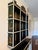 Two Piece English Chinoiserie Wall Shelf and Console This unique piece features a hanging wall shelf with 9 display...