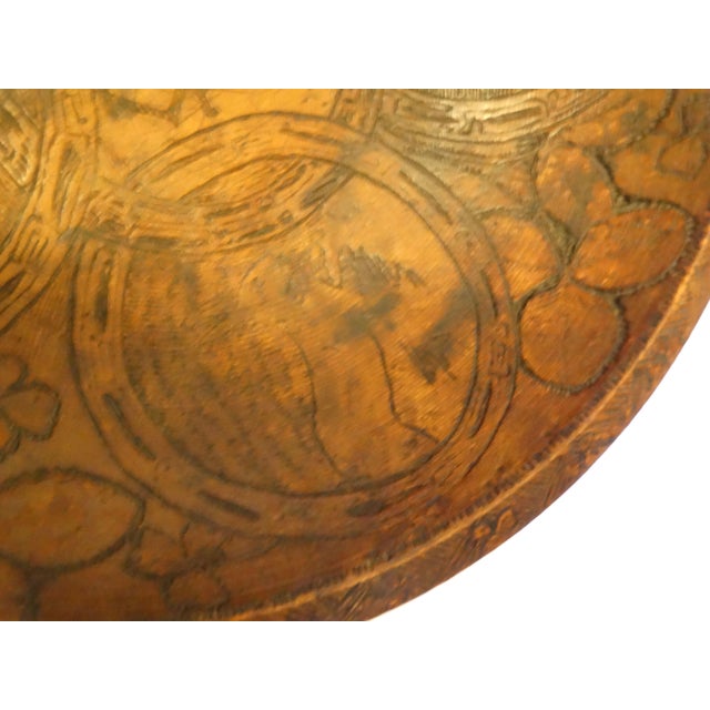 Early Americana Carved Wood Bowl With Rabbits For Sale - Image 15 of 15
