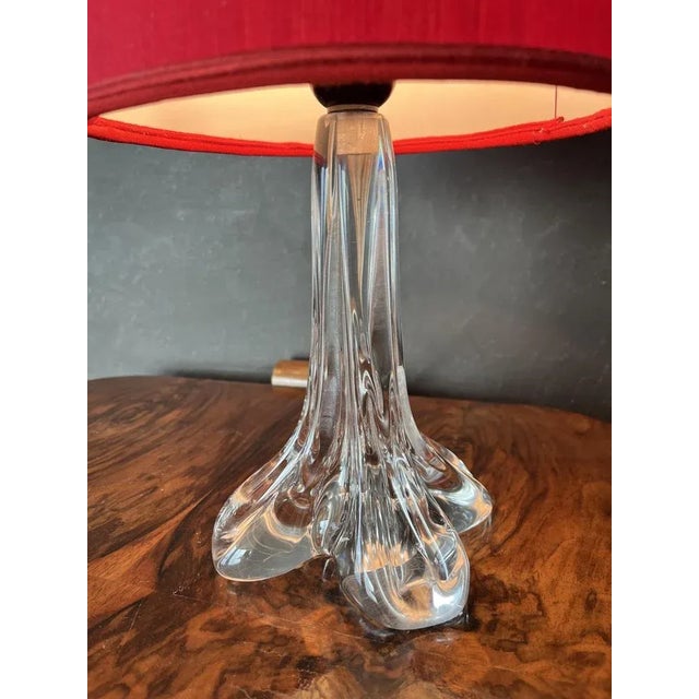 Vintage French Table Lamp by Cristallerie Lorraine, 1960s For Sale - Image 6 of 11