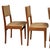 1970s Set of 4 Danish Modern Dining Chairs Teak Frame Tweed Upholstery Mid Century For Sale - Image 12 of 16