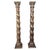 Carved Oak Twisted Columns, 1700s, Set of 2 For Sale - Image 15 of 15