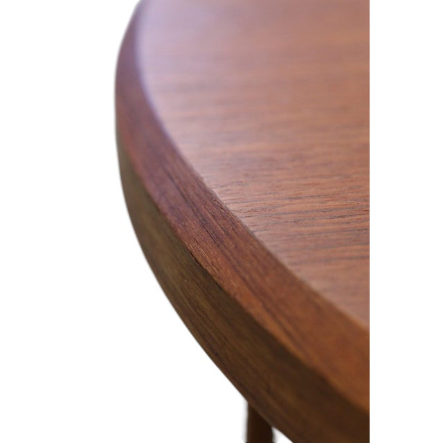 Round Teak Coffee Table by Johannes Andersen for CFC Silkeborg, 1960s For Sale - Image 10 of 18