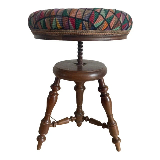 Antique Louis Philippe Piano Stool For Sale - Image 3 of 9