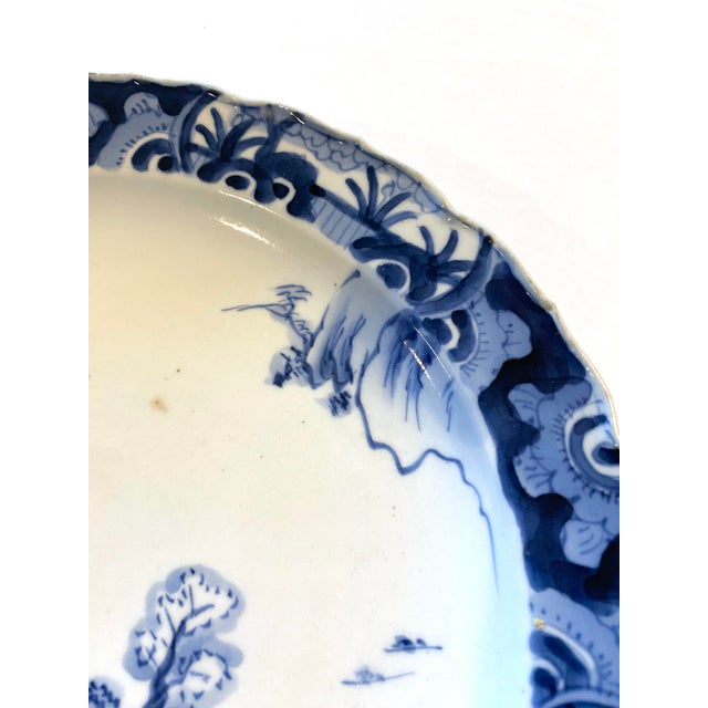 Antique Japanese Arita Porcelain Plate With Landscape Design, Edo to Meiji Period (1850–1880) For Sale - Image 4 of 8