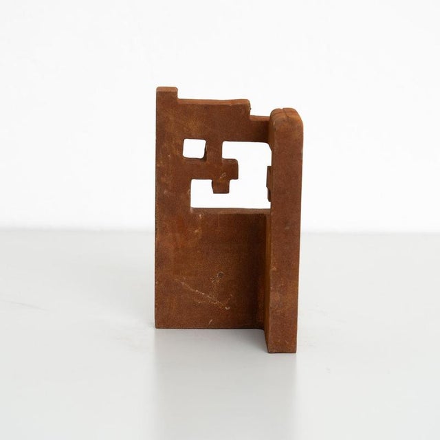 After Chillida, Abstract Sculpture, 1990s, Iron For Sale - Image 4 of 12