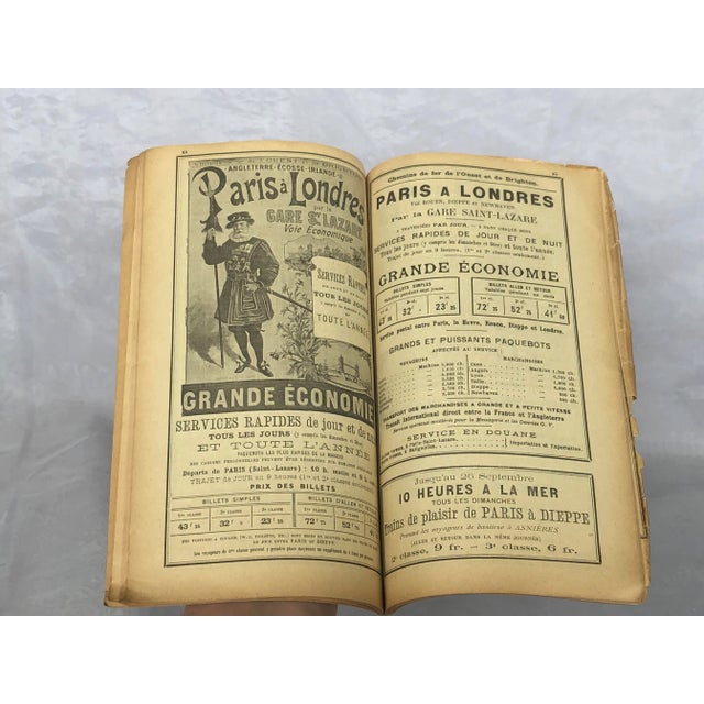 Vintage French Travel Ephemera Beach House Decor For Sale - Image 9 of 15