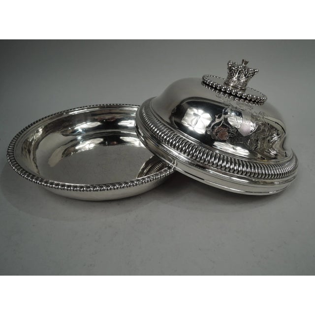 Early 19th Century Paul Storr Vegetable Dishes Neoclassical Georgian Bowls English Sterling Silver - 2 pcs For Sale - Image 4 of 11