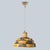 Pyramid Brown Yellow Ceramic Pendant Light, Denmark, 1970s For Sale - Image 3 of 14