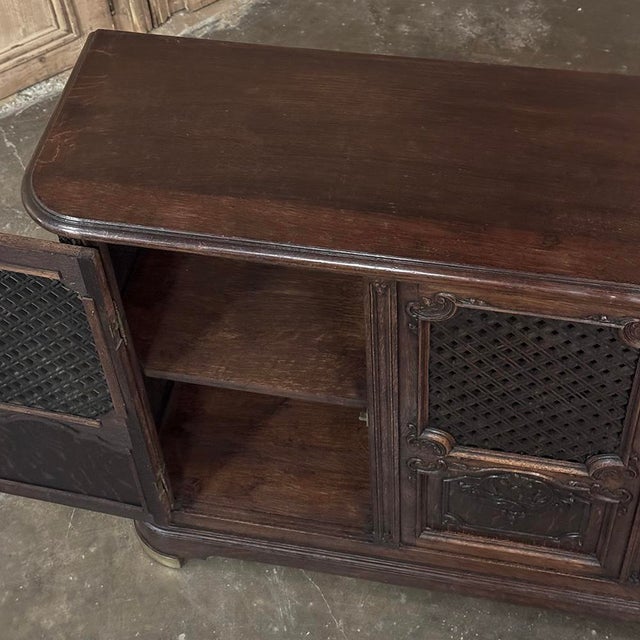 Antique Liegoise Louis XIV Credenza With Lattice Doors For Sale - Image 15 of 17