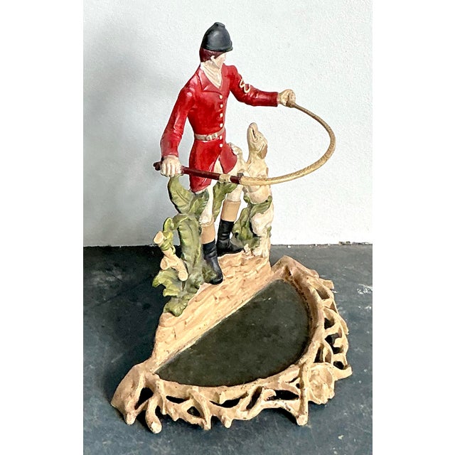 Vintage Regency Wrought Iron Jockey Umbrella Stand For Sale - Image 12 of 12