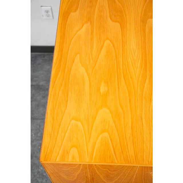Wood Mid Century Danish Modern Highboy Dresser Cabinet 6 Drawers Blonde Canadian MCM For Sale - Image 7 of 12