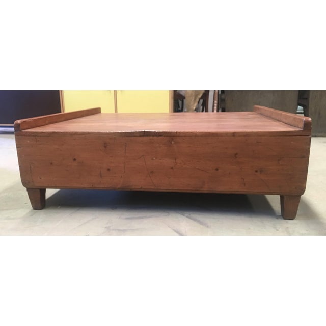 About Plinth 20th Low Platform Coffee Table, Slabs of Vintage Hardwood . Conductors podium Height of legs: 4.33in Details...