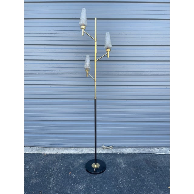 Metal Vintage 1970s Art Deco Floor Lamp For Sale - Image 7 of 7