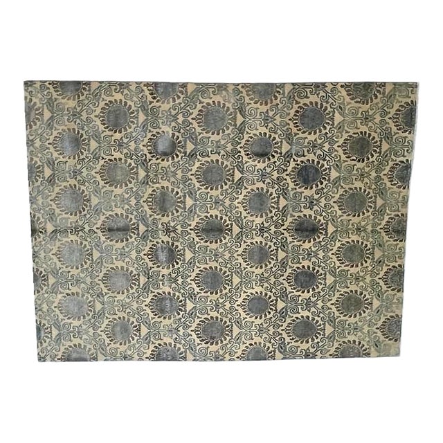 Silk and Wool Modern Style Rug , 8'10" X 11'10" For Sale