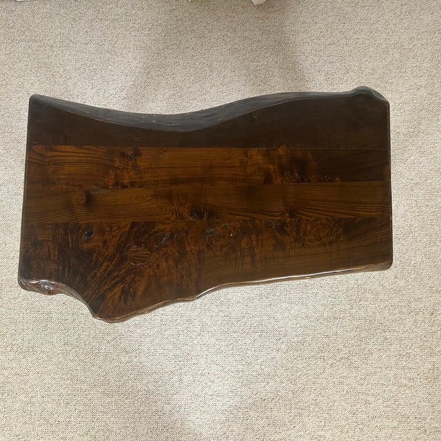 Rustic Wabi-Sabi Coffee Table in Wood, 1970s For Sale - Image 6 of 18
