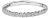 14K White Gold 1/4 Cttw Round Diamond Prong Set Wedding Band - Size 6.5 For Sale