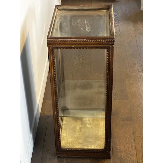 Louis XVI Style Wooden and Glass Counter Display Case, 1890s For Sale - Image 9 of 18