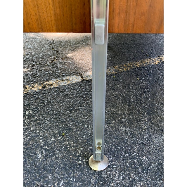 1950s Hugh Acton Walnut + Aluminum 3 Piece Executive Desk For Sale - Image 10 of 12