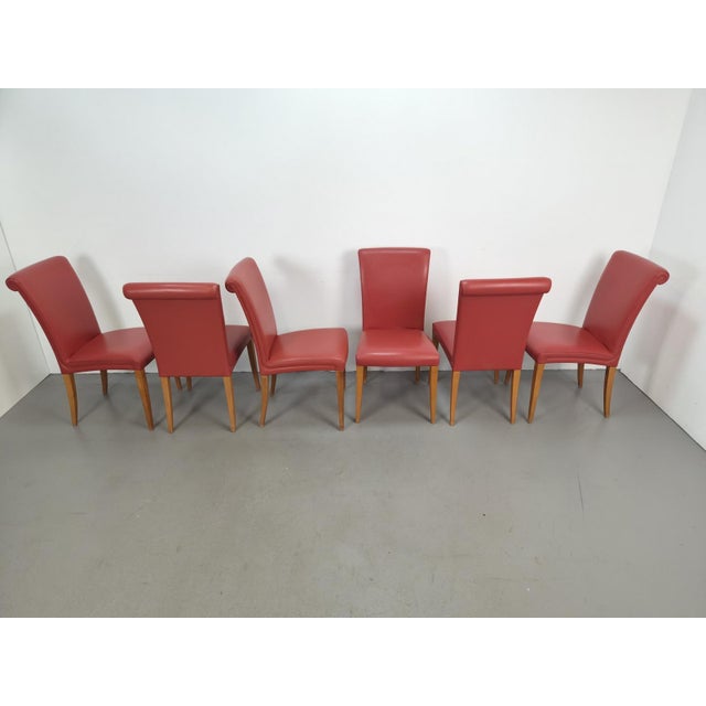 Vittoria Dining Chairs from Poltrona Frau, 1990s, Set of 6 For Sale - Image 6 of 13