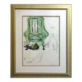 1980s Salvador Dali, Breathing Pneumatic Original Signed Lithograph For Sale