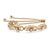 Contemporary 14K Yellow Gold Plated .925 Sterling Silver 1/10 Cttw Diamond Infinity Heart Shaped 4”-10” Adjustable Bolo Bracelet (H-I Color, I2-I3 Clarity) For Sale - Image 3 of 6