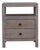 Acid Wash Open Slot Bedside Table For Sale